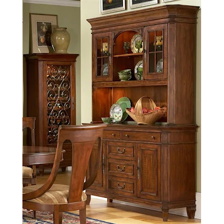 Traditional Hutch and Buffet
